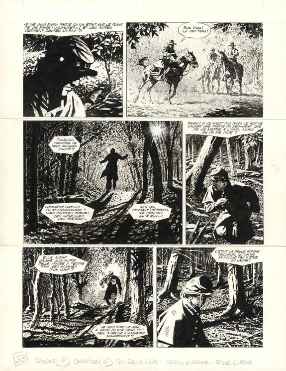 Steve Cuzor - Le Combat d'Henry Fleming, Planche originale n