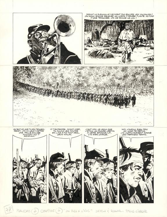 Steve Cuzor - Le Combat d'Henry Fleming, Planche originale n