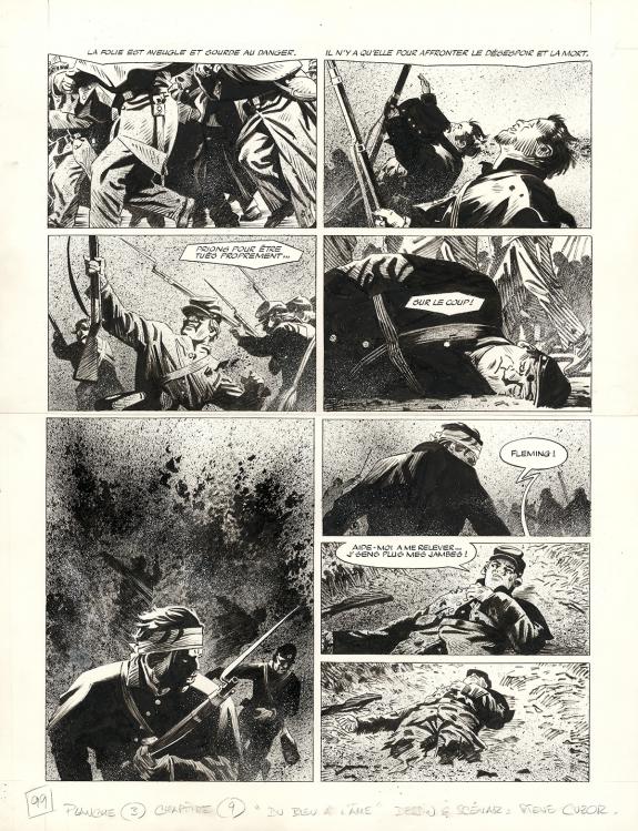 Steve Cuzor - Le Combat d'Henry Fleming, Planche originale n