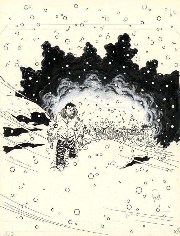 Fred Simon - Rails, Face &agrave; face, Couverture originale, rusti