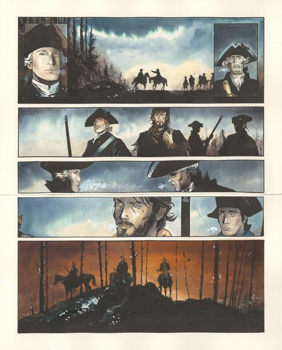 Bernard Vrancken - Nouvelle France, Chapitre I, planche orig