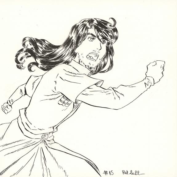 Patricia  Lyfoung  - La Rose &eacute;carlate , Illustration origina