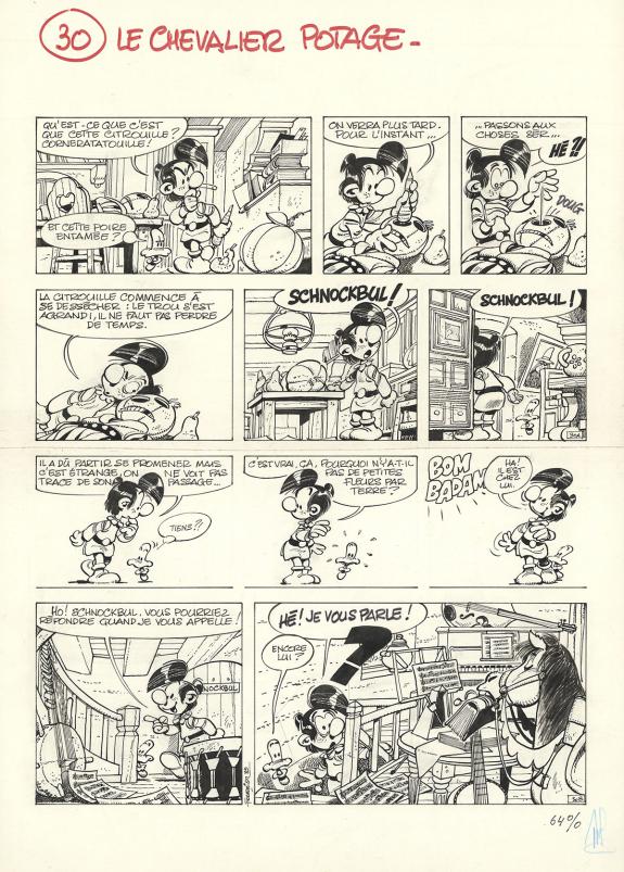 Jean-Claude Fournier - Bizu, Le Chevalier potage, Planche or