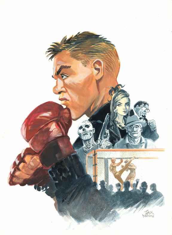 Jack Manini - Total Combat, Illustration originale pour la c