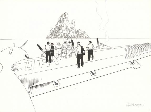 Michel CHEVEREAU - Bon Voyage ?, Illustration originale, cou