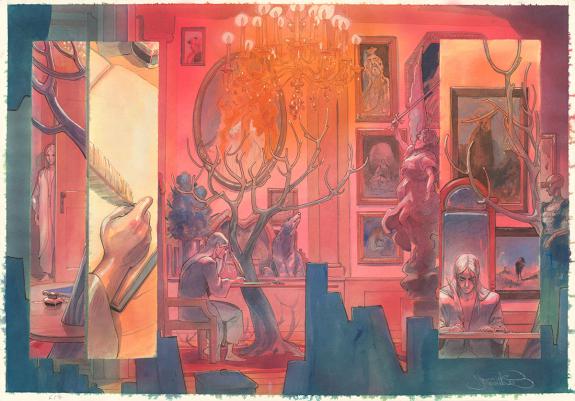 Yannick Corboz - Le Voleur d'amour, Double planche originale