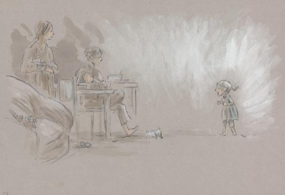 Claude K. Dubois - La Pyramide de Nola, Illustration origina