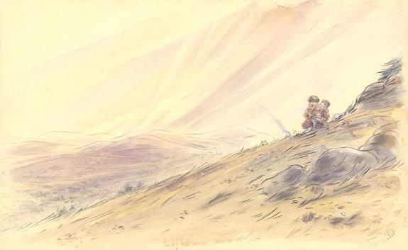 Claude K. Dubois - Un Papa d'aventure, Illustration original