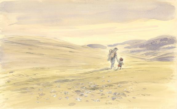 Claude K. Dubois - Un Papa d'aventure, Illustration original