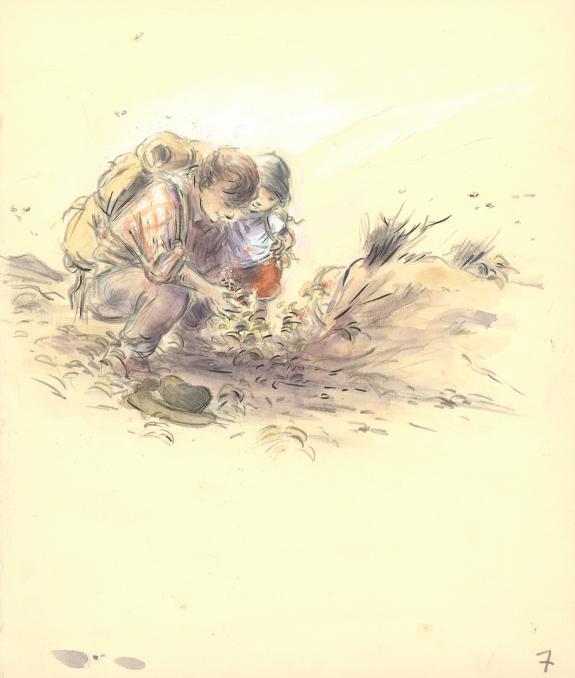 Claude K. Dubois - Un Papa d'aventure, Illustration original