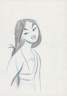 Mark Henn - Crayonn&eacute; original de design de Mulan pour le des