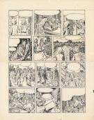 Paul Cuvelier - Corentin, Le Poignard magique, Planche origi