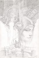 Didier Graffet - Les Ma&icirc;tres enlumineurs, Crayonn&eacute; de la cou