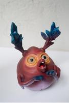 Stan Manoukian - "Skeek" Pi&egrave;ce unique en r&eacute;sine et verre