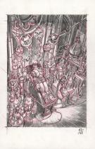 Stan Manoukian - Frankenstein, Crayonn&eacute; pr&eacute;paratoire de "La 