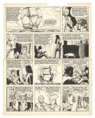 Victor Hubinon - Barbe-Rouge, D&eacute;fi au Roy, Planche originale