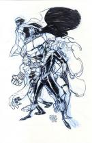 Eric Canete - Teen Titans, illustration originale
