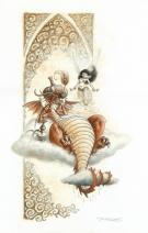 Pascal Mogu&eacute;rou - L'heure des f&eacute;es, Illustration originale