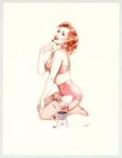 Maly Siri - Pin-up Art, Illustration originale intitul&eacute;e "Yo