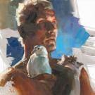 Greg Manchess - Roy Batty, Peinture originale inspir&eacute;e du fi