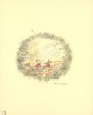 Claude K. Dubois - Petit lapin rouge, Illustration originale