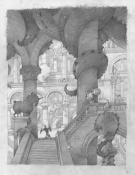 Fr&eacute;d&eacute;ric Pillot - Orlando Furioso, Crayonn&eacute; original chapitr