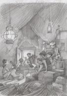 Fr&eacute;d&eacute;ric Pillot - Deux ans de vacances, Crayonn&eacute; pr&eacute;paratoir